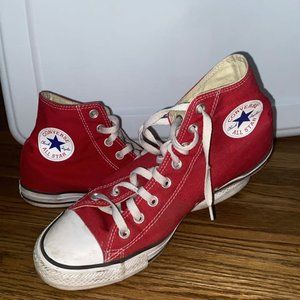 Red High Top Converse